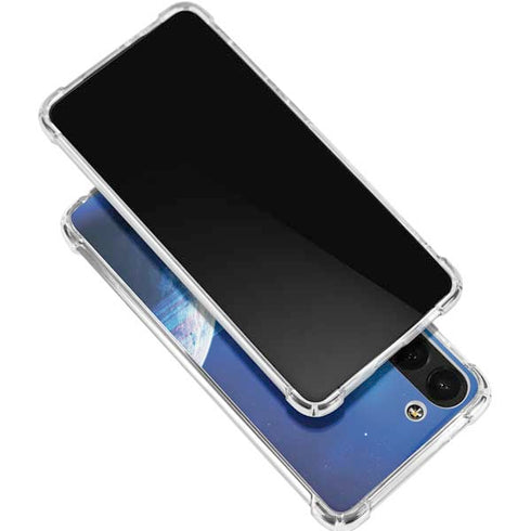 View of a Planet as it Looms in Close Orbit and with Rings Galaxy S24 FE Clear Case