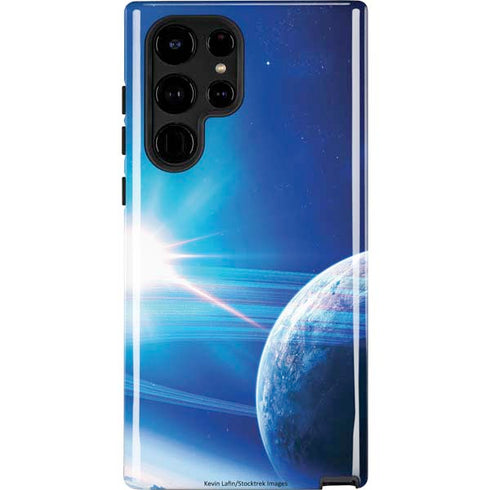 View of a Planet as it Looms in Close Orbit and with Rings Galaxy S25 Ultra Impact Case
