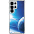 View of a Planet as it Looms in Close Orbit and with Rings Galaxy S25 Ultra Clear Case