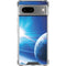 View of a Planet as it Looms in Close Orbit and with Rings Google Pixel 8a Clear Case