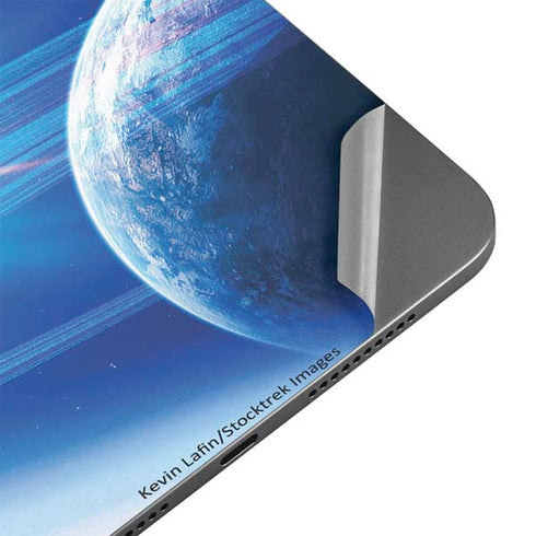 View of a Planet as it Looms in Close Orbit and with Rings Apple iPad Mini Skin