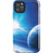 View of a Planet as it Looms in Close Orbit and with Rings iPhone Cases
