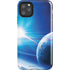 View of a Planet as it Looms in Close Orbit and with Rings iPhone Cases