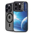 View of a Planet as it Looms in Close Orbit and with Rings iPhone 14 Pro Kickstand Case