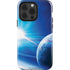 View of a Planet as it Looms in Close Orbit and with Rings iPhone 15 Pro Impact Case