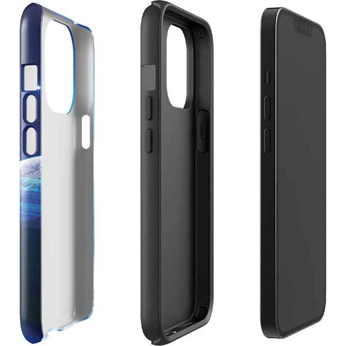 View of a Planet as it Looms in Close Orbit and with Rings iPhone 15 Pro Impact Case
