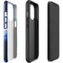 View of a Planet as it Looms in Close Orbit and with Rings iPhone 15 Pro Impact Case