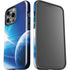 View of a Planet as it Looms in Close Orbit and with Rings iPhone 15 Pro Impact Case
