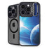View of a Planet as it Looms in Close Orbit and with Rings iPhone 15 Pro Kickstand Case