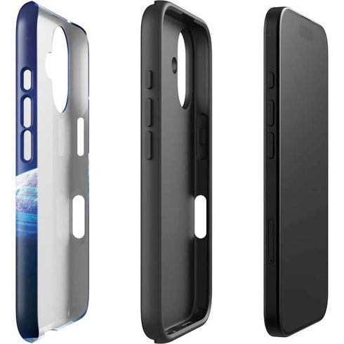 View of a Planet as it Looms in Close Orbit and with Rings iPhone 16 Impact Case