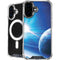 View of a Planet as it Looms in Close Orbit and with Rings iPhone 16 MagSafe Case