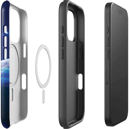 View of a Planet as it Looms in Close Orbit and with Rings iPhone 16 Pro Magsafe Impact Case
