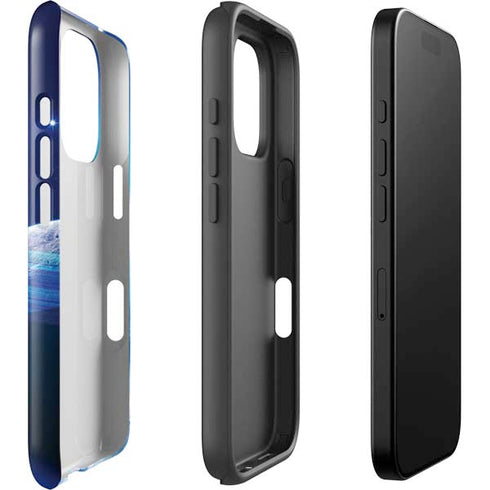 View of a Planet as it Looms in Close Orbit and with Rings iPhone 16 Pro Max Impact Case