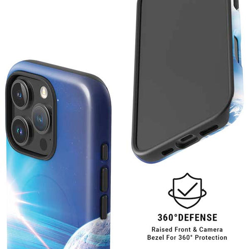 View of a Planet as it Looms in Close Orbit and with Rings iPhone 16 Pro Max Magsafe Impact Case