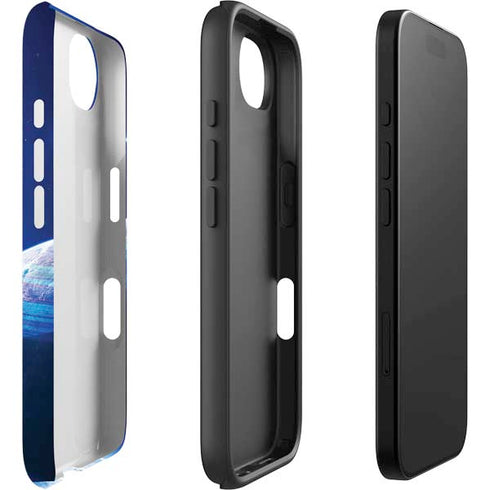 View of a Planet as it Looms in Close Orbit and with Rings iPhone 16e Impact Case