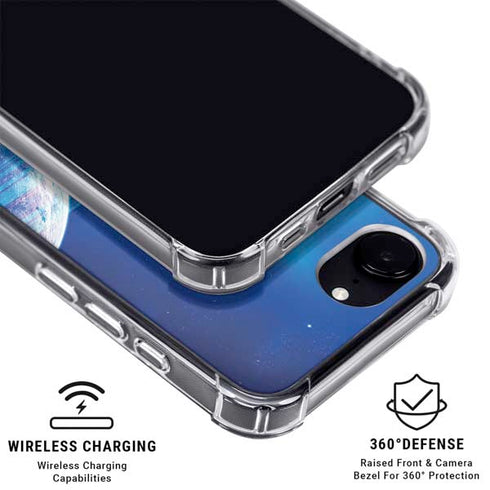View of a Planet as it Looms in Close Orbit and with Rings iPhone 16e MagSafe Case