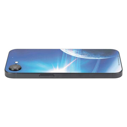 View of a Planet as it Looms in Close Orbit and with Rings iPhone 16e Skin