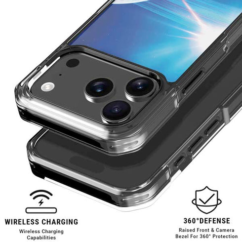 View of a Planet as it Looms in Close Orbit and with Rings iPhone 18 Pro Clear Case