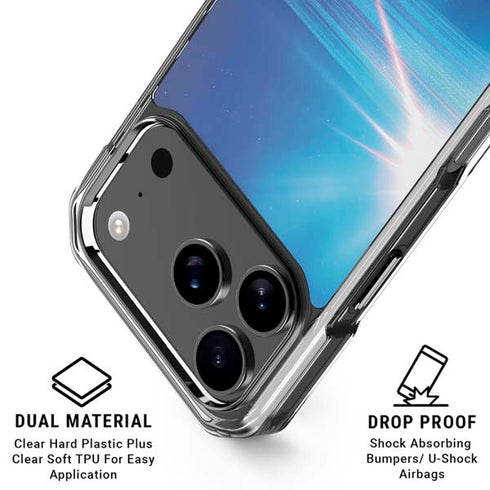 View of a Planet as it Looms in Close Orbit and with Rings iPhone 18 Pro Clear Case