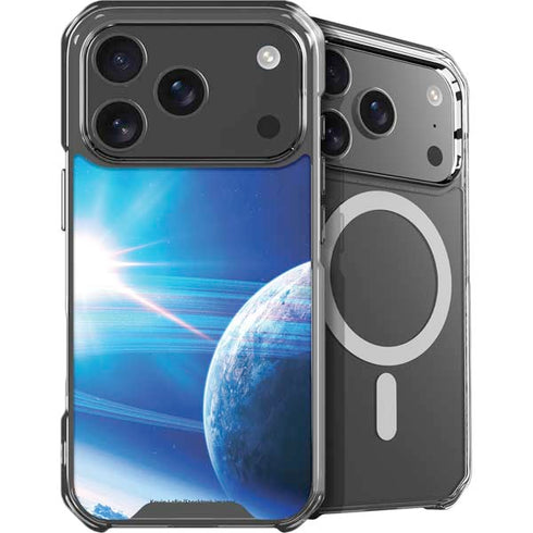 View of a Planet as it Looms in Close Orbit and with Rings iPhone 18 Pro MagSafe Case