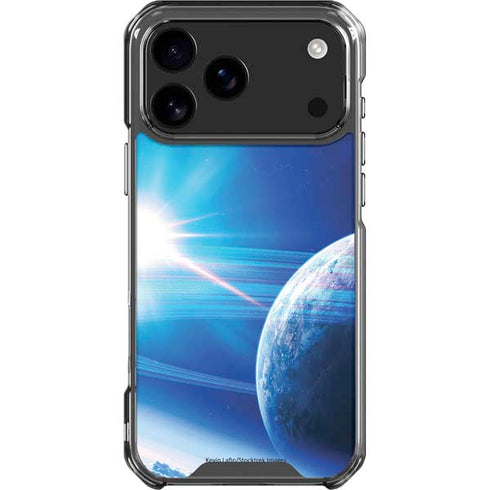 View of a Planet as it Looms in Close Orbit and with Rings iPhone 18 Pro Max Clear Case