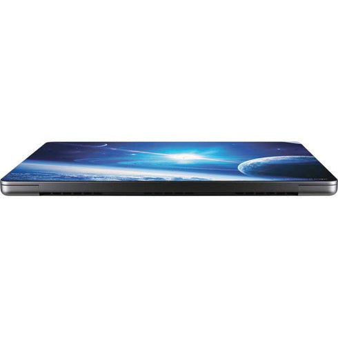 View of a Planet as it Looms in Close Orbit and with Rings Apple MacBook Pro 14-inch Skin