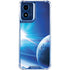 View of a Planet as it Looms in Close Orbit and with Rings Moto G 5G (2024) Clear Case
