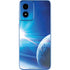 View of a Planet as it Looms in Close Orbit and with Rings Moto G Play 4G (2024) Skin