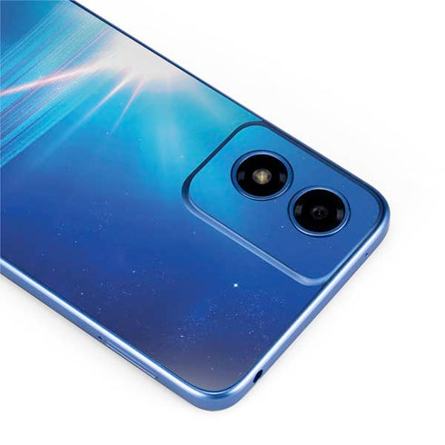 View of a Planet as it Looms in Close Orbit and with Rings Moto G Play 4G (2024) Skin