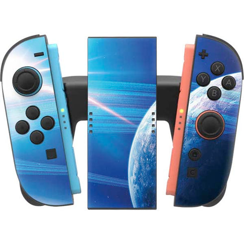 View of a Planet as it Looms in Close Orbit and with Rings Nintendo Switch 2 (2025) Joy-Con Controller Skin