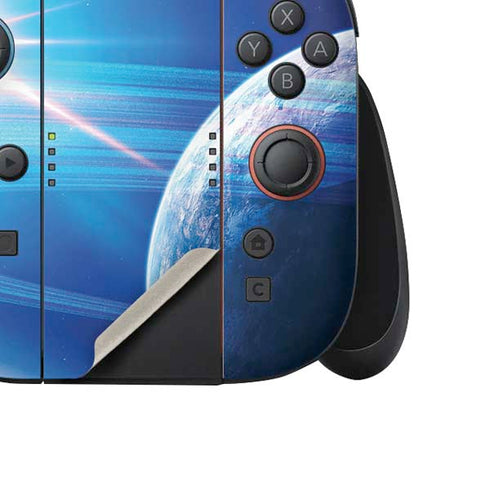 View of a Planet as it Looms in Close Orbit and with Rings Nintendo Switch 2 (2025) Joy-Con Controller Skin