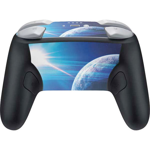 View of a Planet as it Looms in Close Orbit and with Rings Nintendo Switch 2 (2025) Pro Controller Skin