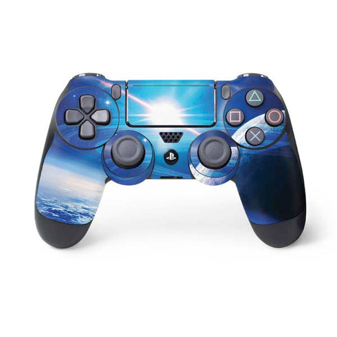 View of a Planet as it Looms in Close Orbit and with Rings PlayStation PS4 Skins