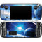 View of a Planet as it Looms in Close Orbit and with Rings Steam Deck Handheld Gaming Computer OLED Skin