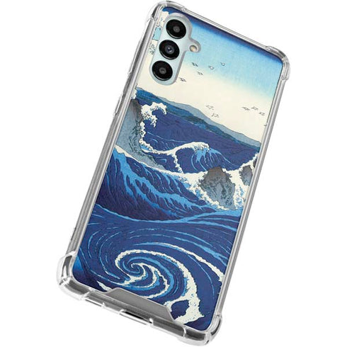 View of the Naruto whirlpools at Awa by Hiroshige Gabb Phone 4 Clear Case
