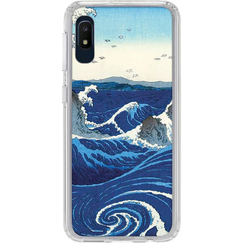 View of the Naruto whirlpools at Awa by Hiroshige Galaxy Cases