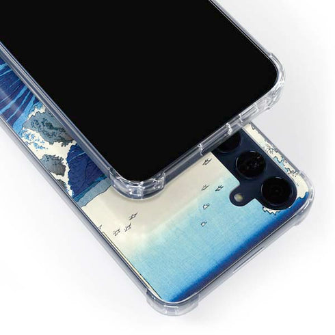 View of the Naruto whirlpools at Awa by Hiroshige Galaxy A55 5G Clear Case