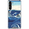 View of the Naruto whirlpools at Awa by Hiroshige Galaxy S24 FE Clear Case