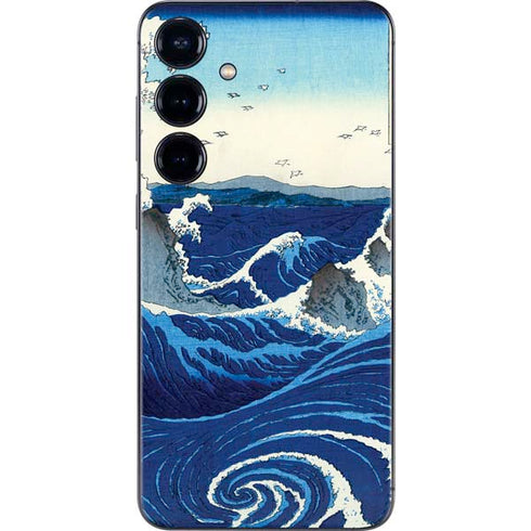 View of the Naruto whirlpools at Awa by Hiroshige Galaxy S25 Plus Skin
