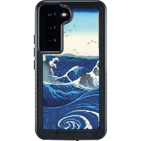 View of the Naruto whirlpools at Awa by Hiroshige Galaxy S24 Waterproof Case