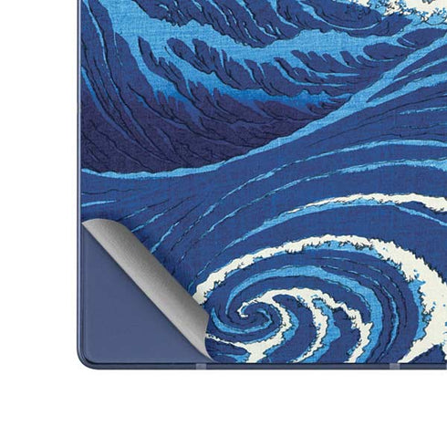 View of the Naruto whirlpools at Awa by Hiroshige Galaxy Z Fold6 Skin