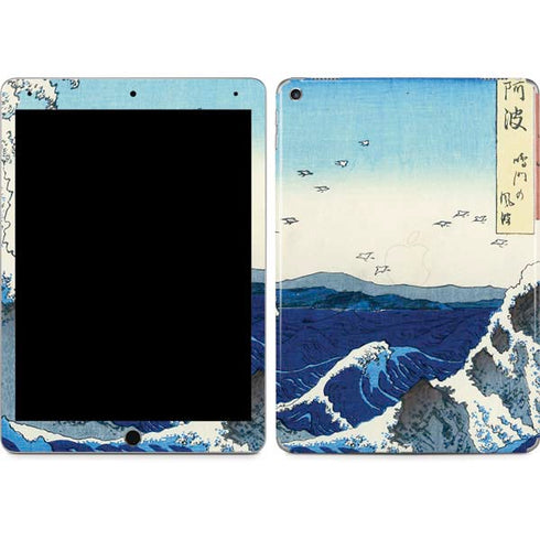 View of the Naruto whirlpools at Awa by Hiroshige iPad Skins