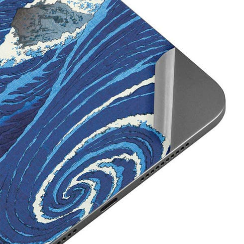 View of the Naruto whirlpools at Awa by Hiroshige Apple iPad Mini Skin