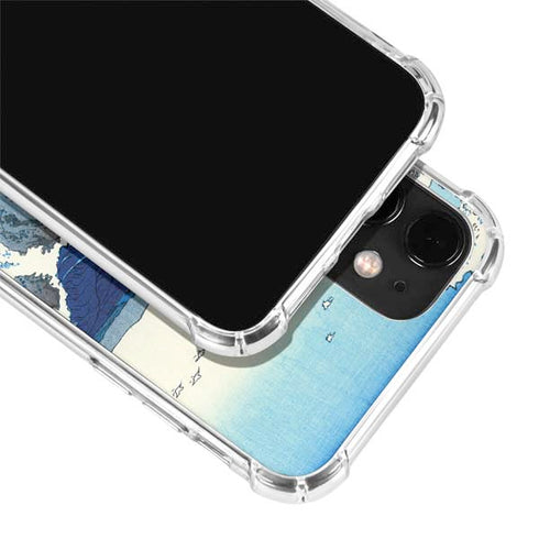 Hiroshige View of the Naruto whirlpools at Awa iPhone 12 Clear Case