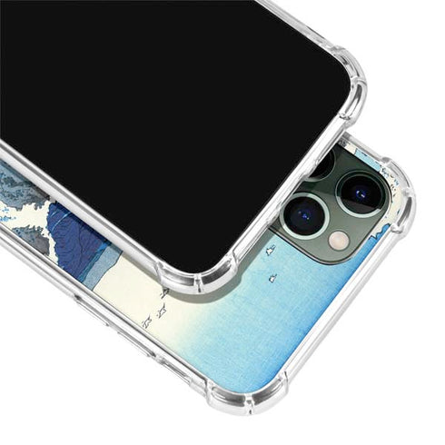 Hiroshige View of the Naruto whirlpools at Awa iPhone 12 Pro Clear Case