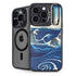 View of the Naruto whirlpools at Awa by Hiroshige iPhone 13 Pro Kickstand Case