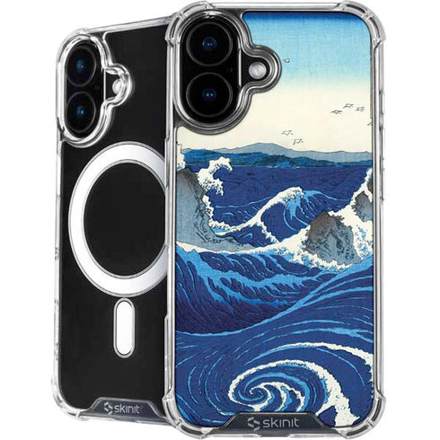 View of the Naruto whirlpools at Awa by Hiroshige iPhone 16 MagSafe Case