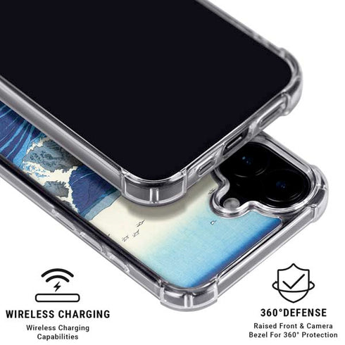 View of the Naruto whirlpools at Awa by Hiroshige iPhone 16 MagSafe Case