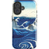 View of the Naruto whirlpools at Awa by Hiroshige iPhone 16 Plus Impact Case