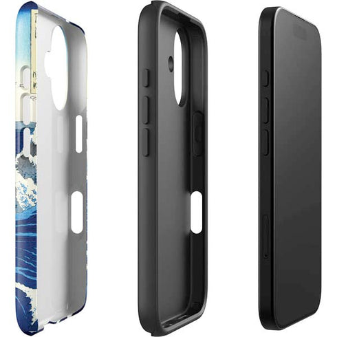 View of the Naruto whirlpools at Awa by Hiroshige iPhone 16 Plus Impact Case